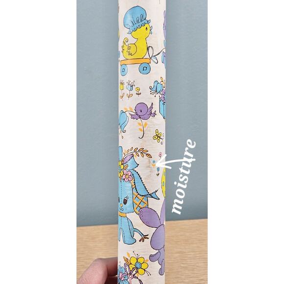 Baby Animals Gift Wrap Baby Shower Wrap Norcross (New Open Pk) Vintage Retro - Picture 11 of 11